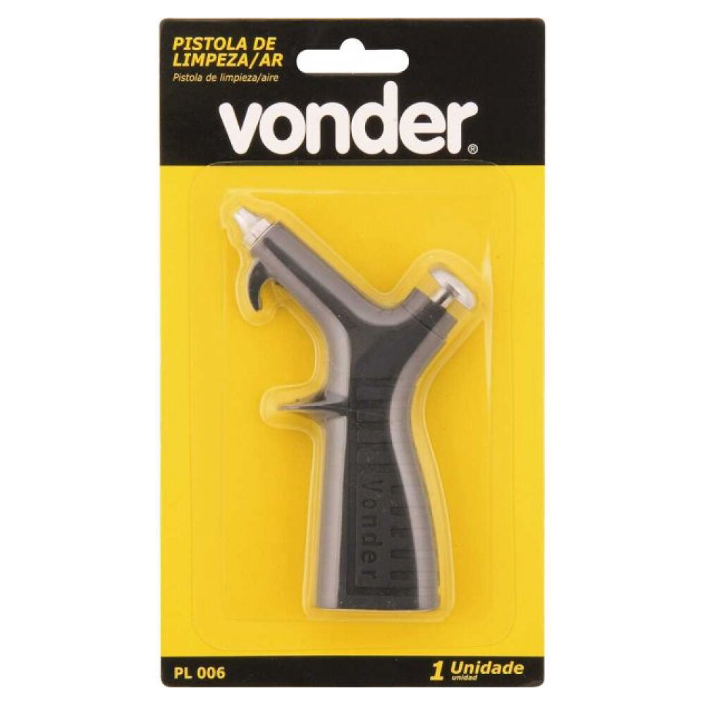 Pistola de Ar para Limpeza Rosca 1/4" NPT com Botão PL006 Vonder