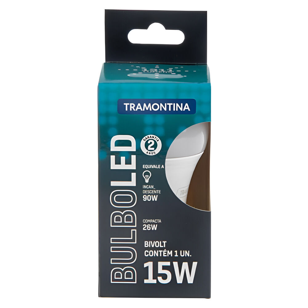 Lâmpada LED Bulbo 15W 6500K E27 Bivolt Tramontina