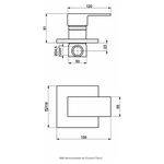 Misturador Monocomando para Chuveiro Color Flaunt Preto Fosco Perflex