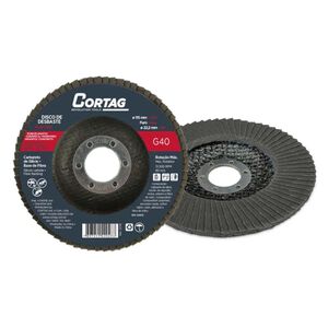 Disco Flap Base Fibra de Vidro 4.1/2" G-40 Cortag