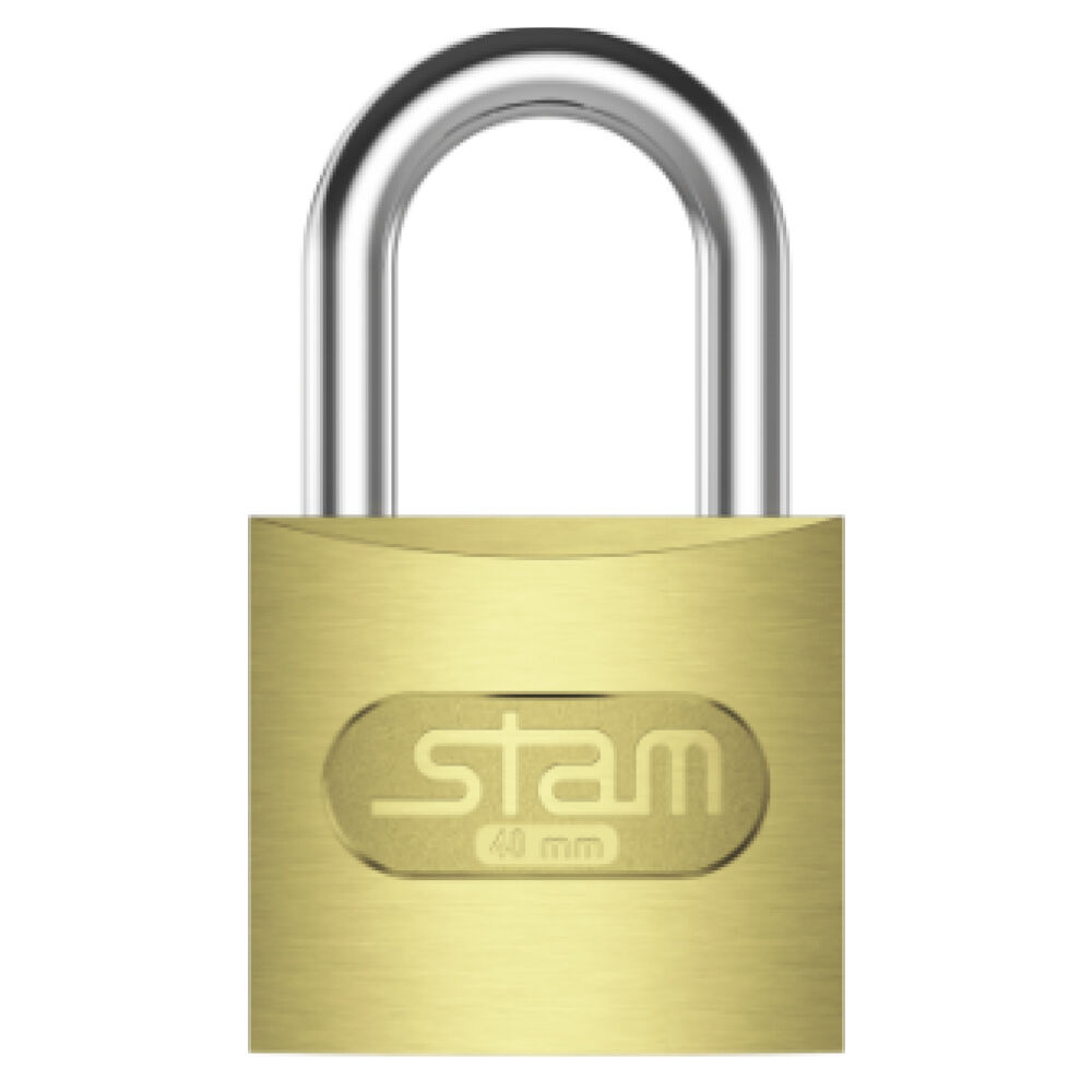 Cadeado Latonado Zamac E-Coat Stam