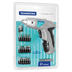 Parafusadeira à Bateria 3,6V com 21 Peças Tramontina