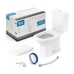 Kit Vaso Sanitário com Caixa Acoplada Debba Square Branco Roca