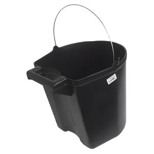 Lata Plástica para Concreto Alça de Ferro 16L Preto Ecoplastic