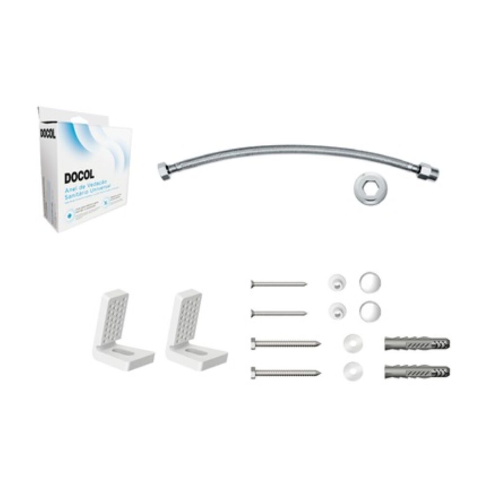 Kit Vaso Sanitário com Caixa Acoplada Sifônica Stillo Branco Docol