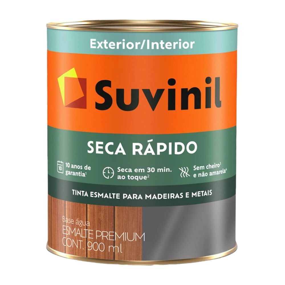Esmalte Brilhante Base Água Cor & Proteção 900mL Vermelho Suvinil