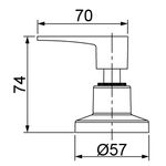 Acabamento para Registro de Gaveta e Pressão Cromado Lorenzetti