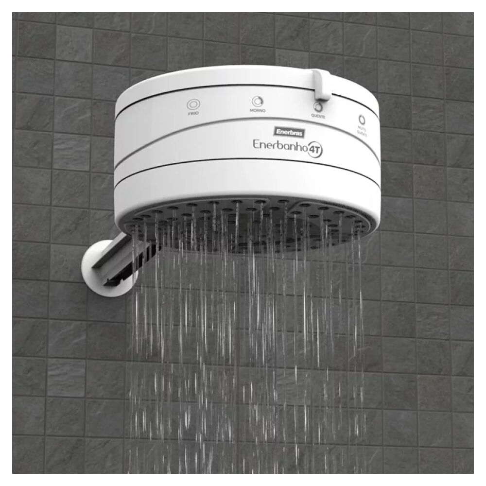 Chuveiro Elétrico Enerbanho 4T 6800W 220V Branco Enerbras