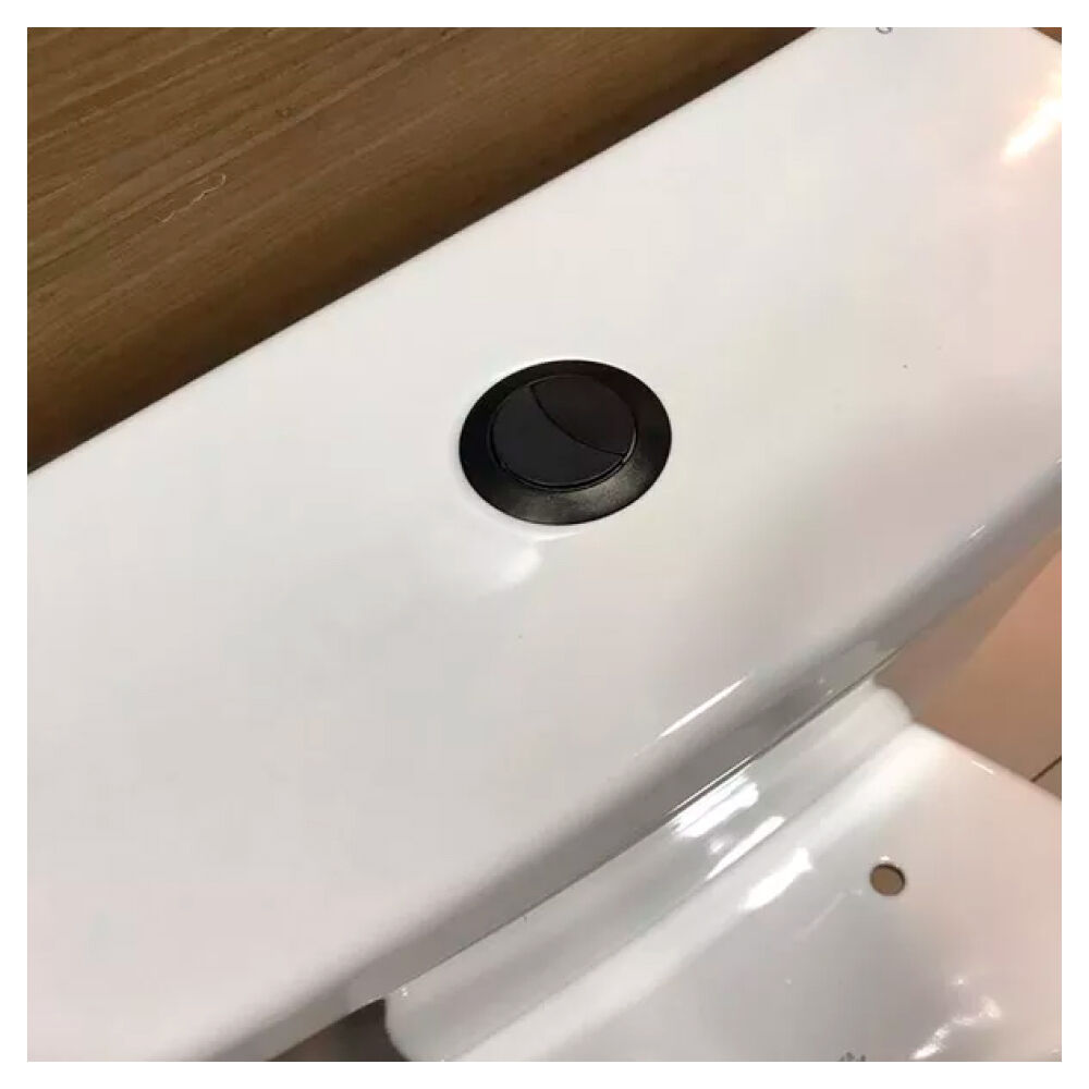 Botão Duplo Acionamento Black Matte Deca