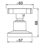 Acabamento para Registro de Gaveta e Pressão 1", 1/2" e 3/4" Cromado Lorenzetti