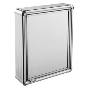 Armário Plástico com Perfil de Alumínio com 1 Porta 35x11,3x45cm de Sobrepor Astra Armário Plástico com Perfil de Alumínio com 1 Porta 35x11,3x45cm de Sobrepor Astra