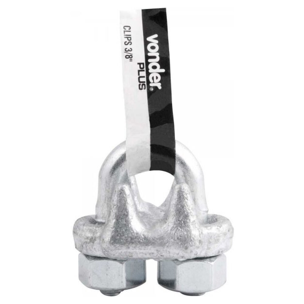 Clips para Cabo de Aço 3/8" 9,53 mm Pesado Vonder
