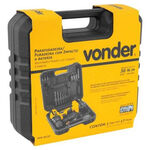 Furadeira Parafusadeira de Impacto PFV012I a Bateria 12V Bivolt com Maleta e Acessórios Vonder