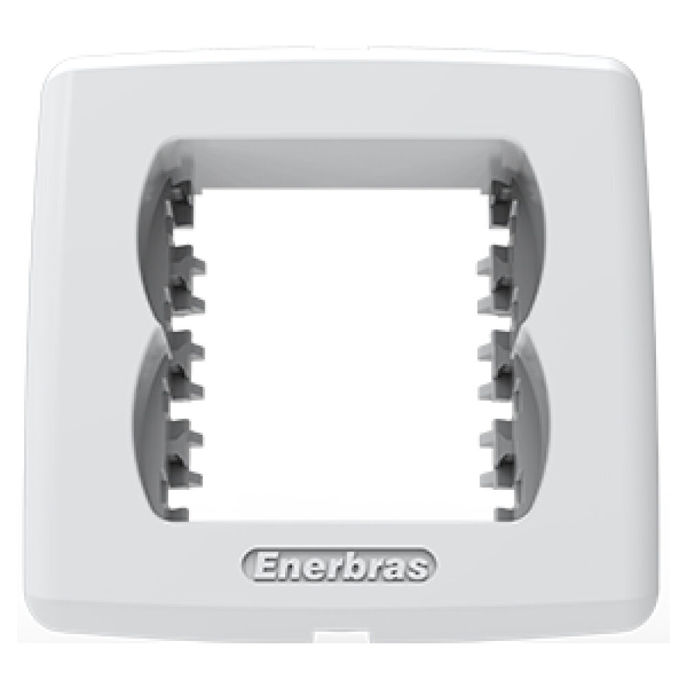 Placa 2 Módulos Neo Sottile Branco Enerbras