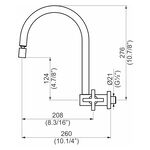 Torneira de Parede para Cozinha New Quadra Perflex