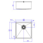Cuba de Cozinha Inox Quadratta 40 Deca