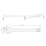 Chave Combinada 8mm Tramontina Basic com Corpo em Aço Especial Cromado