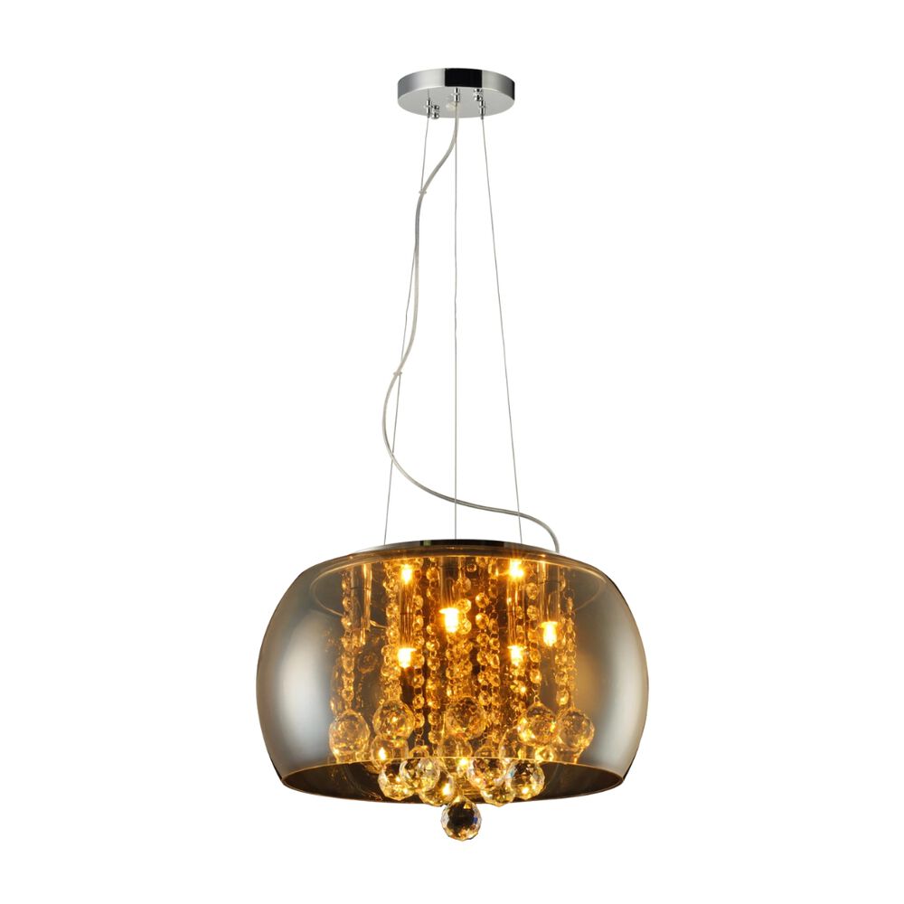 Lustre Wessex para 5 Lâmpadas Espelhado Avant
