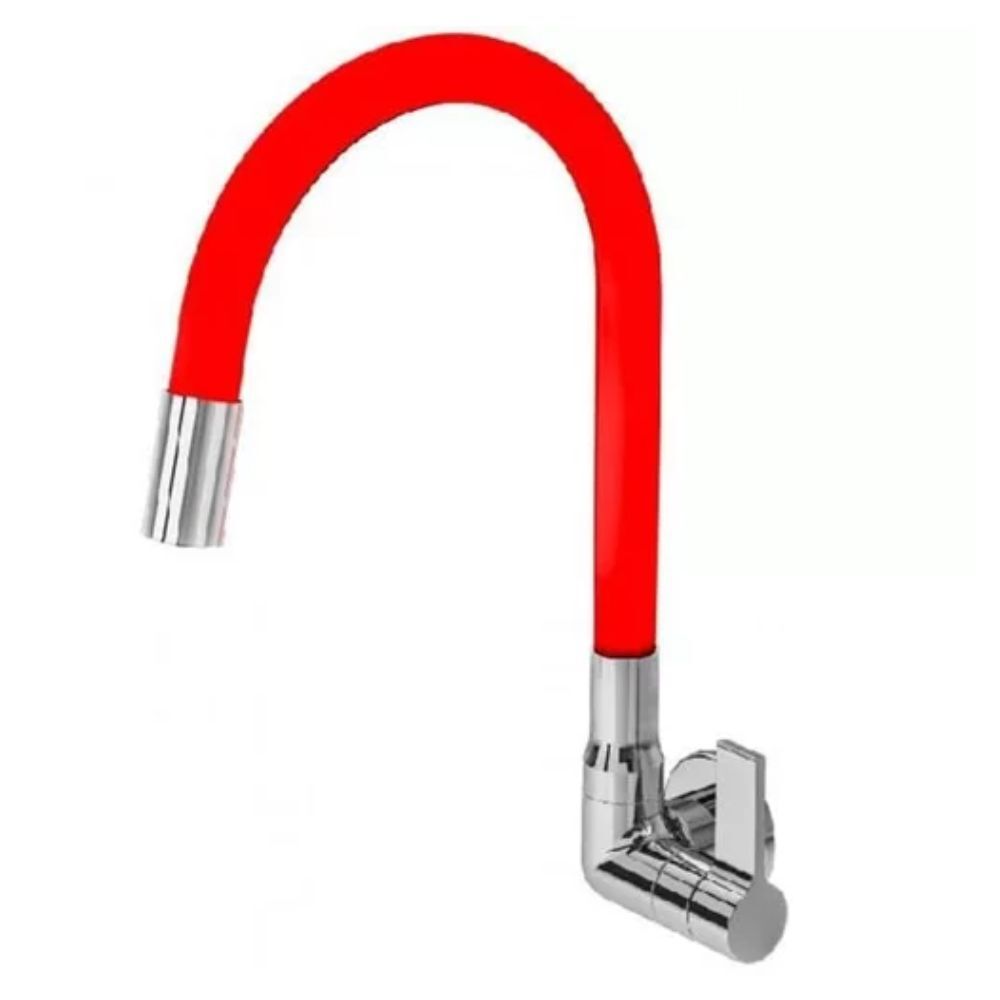 Torneira de Parede para Cozinha 6068 C70 Vermelha Leão