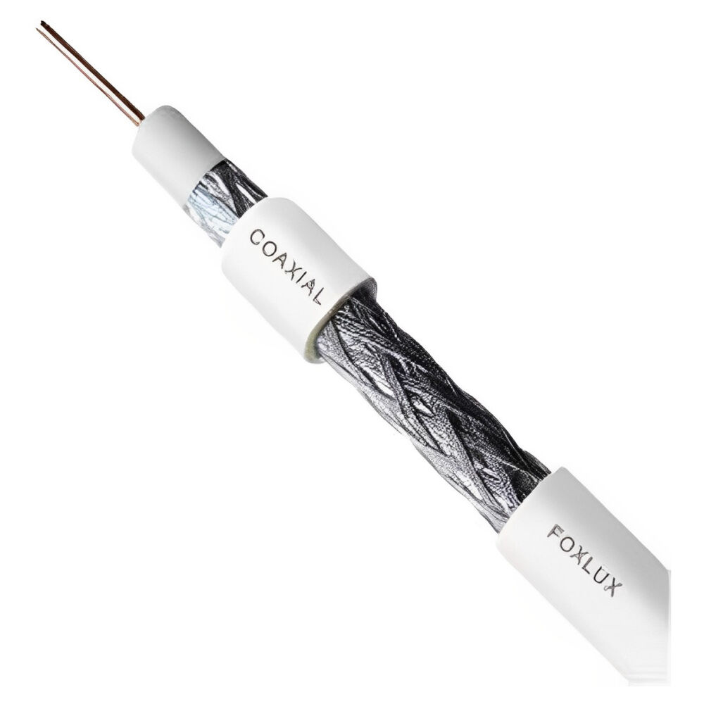 Fio Cabo Coaxial RG6 95% Foxlux