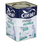 Massa Acrílica Branco 25Kg Coral