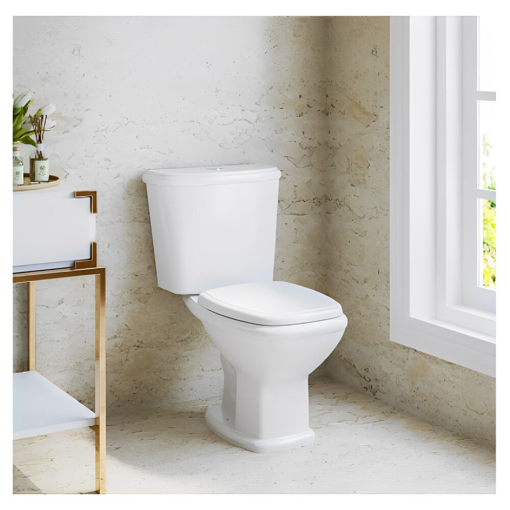 Assento Sanitário Soft Close Riviera Smart Branco Celite