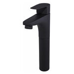 Torneira Misturador Monocomando para Banheiro Alto Preto Fosco Color Led Perflex