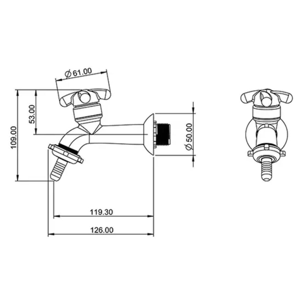Torneira de Tanque para Jardim Lorenzetti