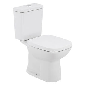 Kit Vaso Sanitário com Caixa Acoplada Duplo Acionamento Debba Square Branco Roca Kit Vaso Sanitário com Caixa Acoplada Duplo Acionamento Debba Square Branco Roca