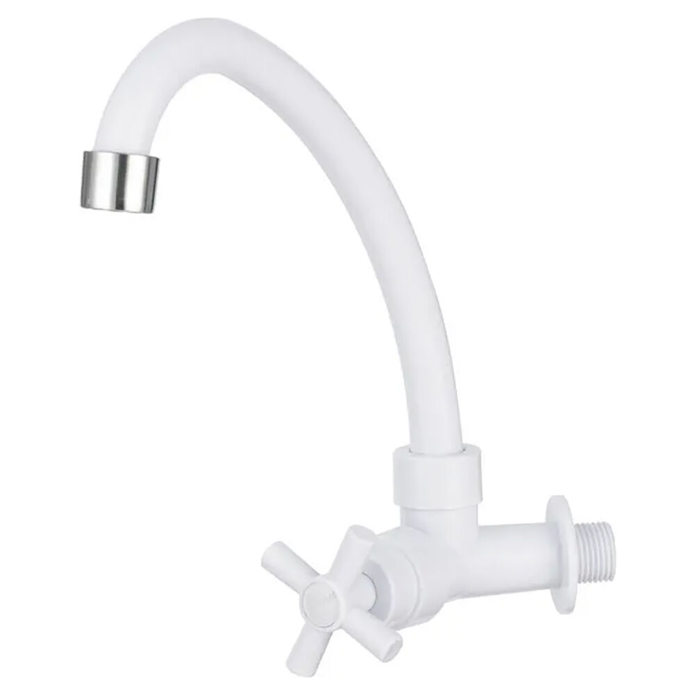 Torneira de Parede para Cozinha C31 ABS Branco Hidrofama