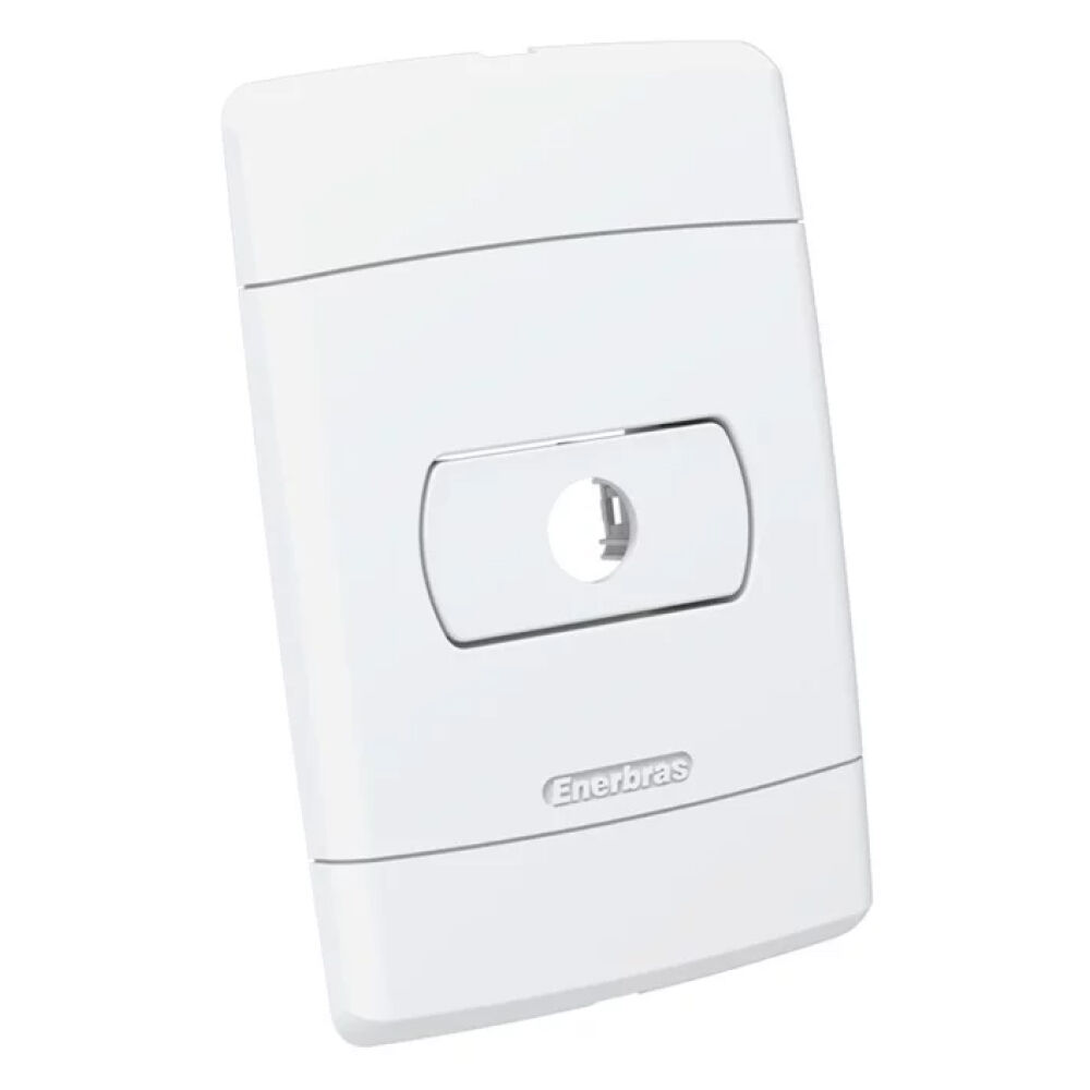 Placa Saída de Fios 2x4 Neo Sottile Branco Enerbras