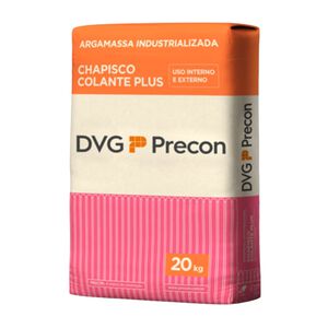 Argamassa Uso Interno e Externo Chapisco Colante Plus 20Kg DVG Precon Argamassa Uso Interno e Externo Chapisco Colante Plus 20Kg DVG Precon