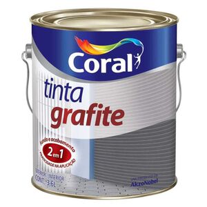 Esmalte Sintético Tinta Grafite Fosco 3,6L Coral Esmalte Sintético Tinta Grafite Fosco 3,6L Coral
