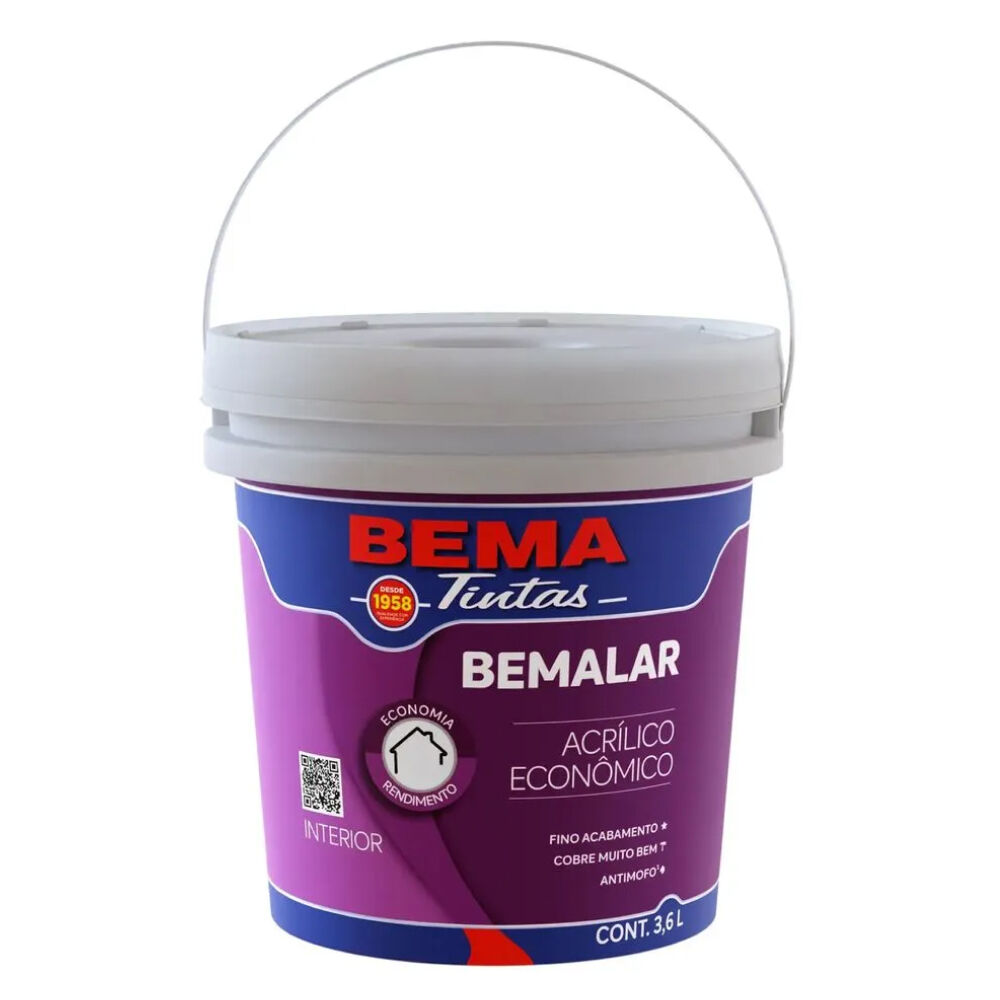 Tinta Acrílica Econômica Bemalar 3,6L  Bema