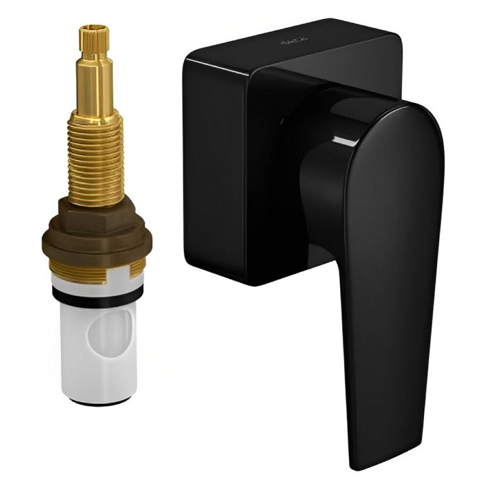 Acabamento para Registro de Pressão 1/2" e 3/4" Level Black Noir Deca