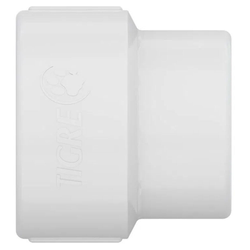 Luva de Redução Roscável 3/4" x 1/2" Branco Tigre