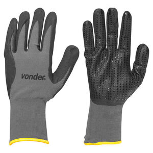 Luva de Poliamida com Borracha Nitrílica Tamanho 9 PNV0900 Vonder Luva de Poliamida com Borracha Nitrílica Tamanho 9 PNV0900 Vonder