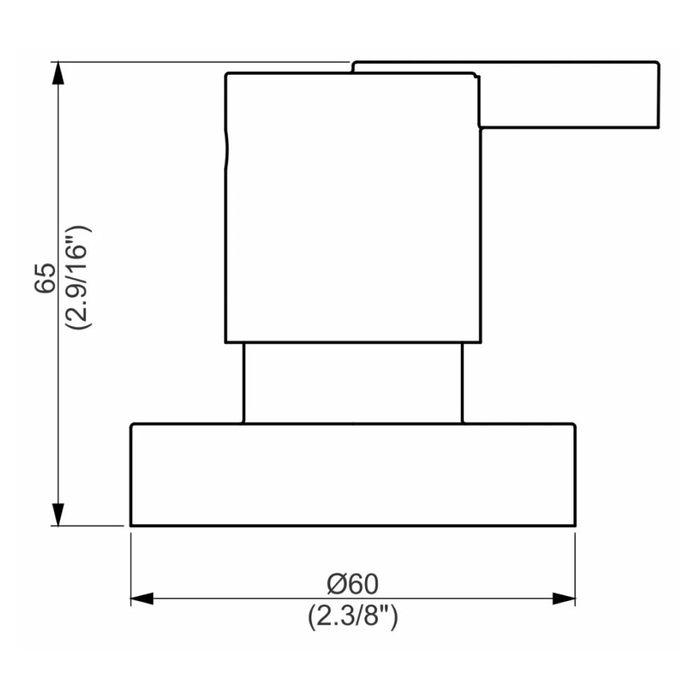 Acabamento Registro Base Deca 1/2" e 3/4" e 1" (Pequeno) Breton Perflex