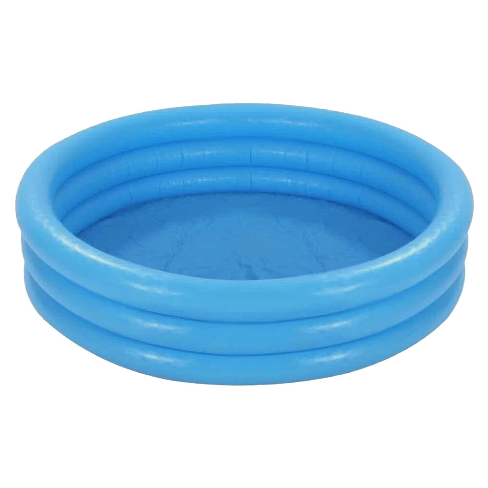 Piscina Inflável Infantil Cristal 132L Azul Intex