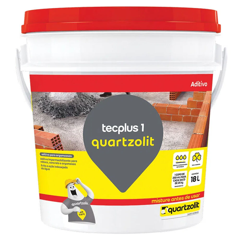 Impermeabilizante Tecplus 1 18L Leitosa Branco Quartzolit