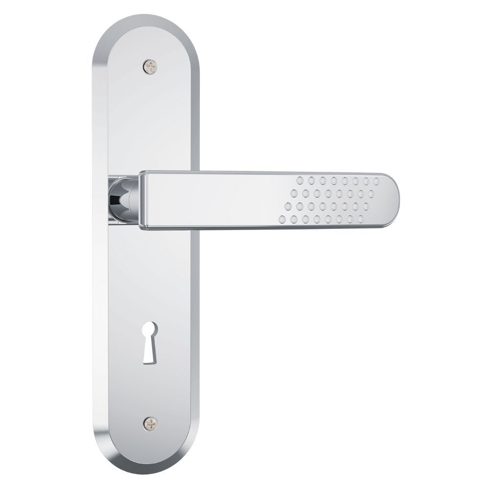 Fechadura Stam 1801/21 Interna Acabamento Cromado - Espelho de Aço Inox 11332