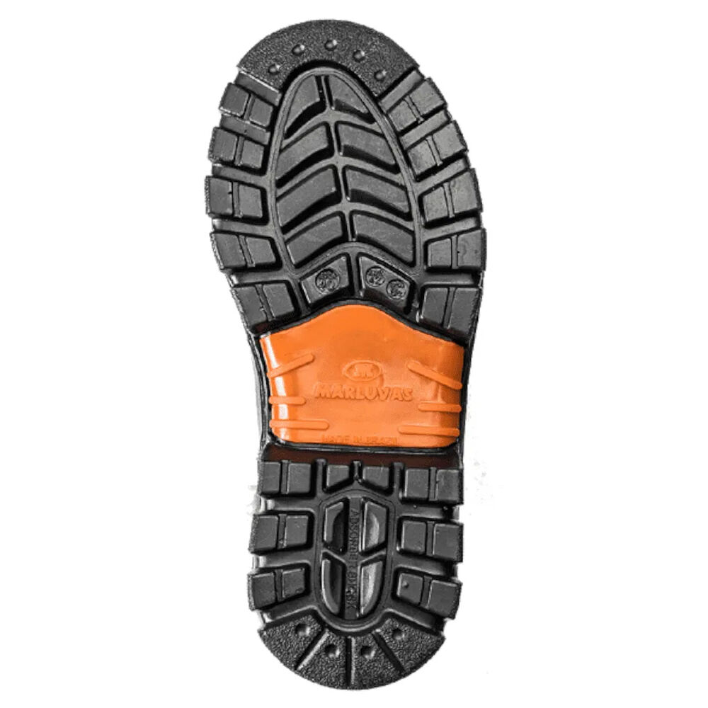 Botina de Segurança em Couro Nobuck Premier Marluvas Preta