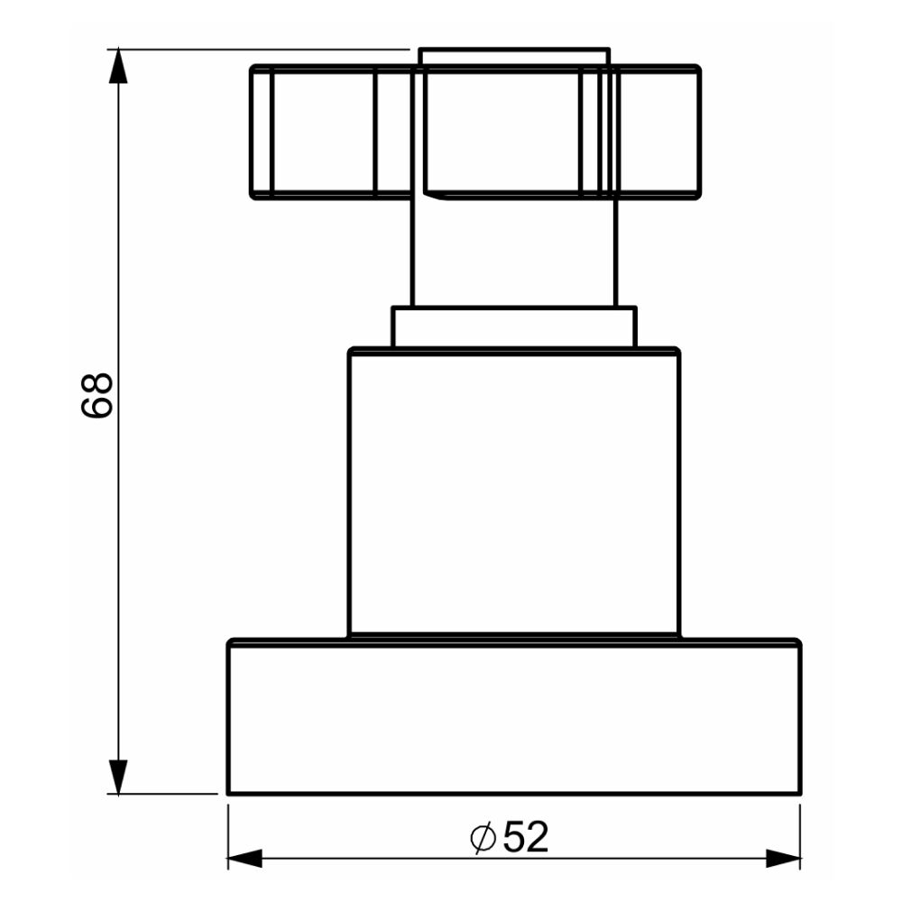 Acabamento Registro Base Docol 1/2" e 3/4" e 1" (Pequeno) Likeflex Perflex