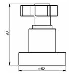 Acabamento Registro Base Docol 1/2" e 3/4" e 1" (Pequeno) Likeflex Perflex
