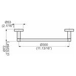 Porta Toalha de Rosto Barra Slim Perflex