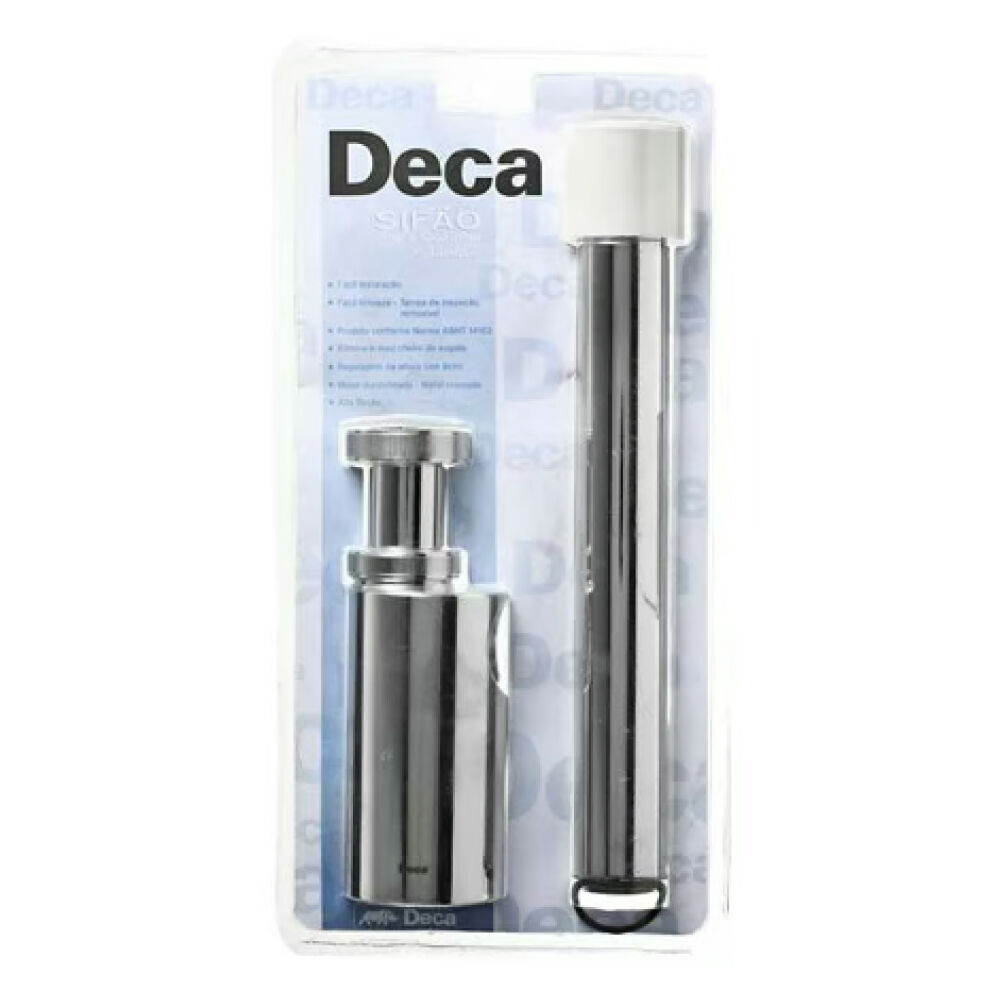 Sifão para Cozinha e Tanque Cromado Deca