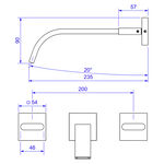 Misturador de Parede para Lavatório Polo Red Gold Deca