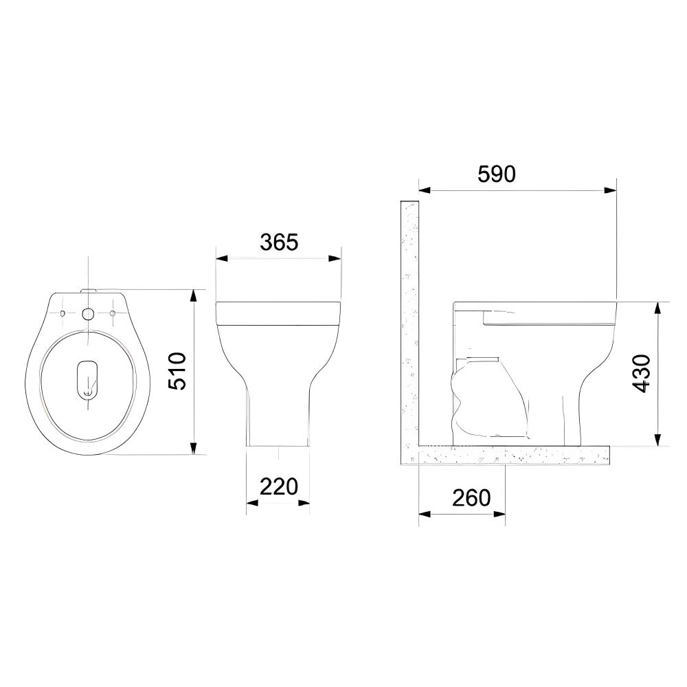 Vaso Sanitário Convencional para PCD sem Abertura Frontal Acesso Confort Branco Celite