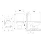Kit Vaso Sanitário com Caixa Acoplada Ecoflush Fit Plus Branco Celite
