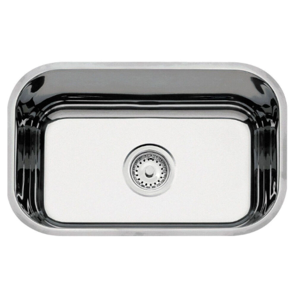 Cuba de Embutir Lav&iacute;nia 47 BL em A&ccedil;o Inox Pr&eacute;-polido 47x30 cm Tramontina